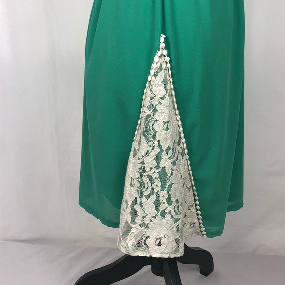 Ya Los Angeles Small Dress Lace Butterfly Sleeves - Picture 4 of 8